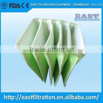 East Medium Efficiency Pocket Air Filter/hepa gas turbine air filter