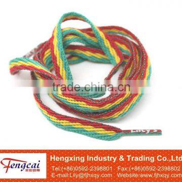 Fat colorful shoelace