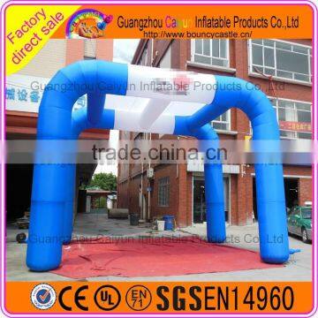 Blue Color Outdoor Inflatable Entrance Arch For Advertising