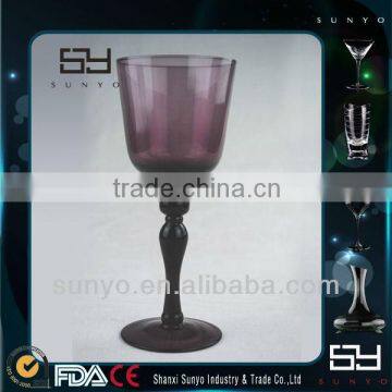 Purple or Dark Burgundy Colored Large Goblets