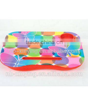 Hot selling colorful fashionable Laptop Desk with Butterflies Sticker and LED light for studying