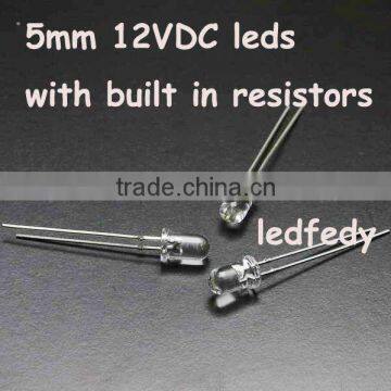 5mm round led diode 6v 5v 12v