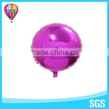 Round shape decoration foil balloon with customer design and different colors for party needs and wedding stage