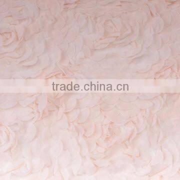 Manufacturer Supply Chiffon 3d Rose Fabric Pleated Embroidery Chiffon Fabric photo-5
