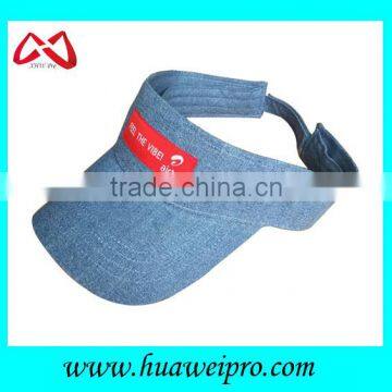 Fashion summer outdoor sport sun visor cap wholesale cotton golf visor hat