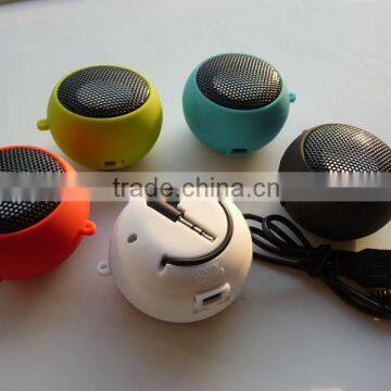 Promotion Cute and Round Hamburg Shape Rechargeable Mini Speaker