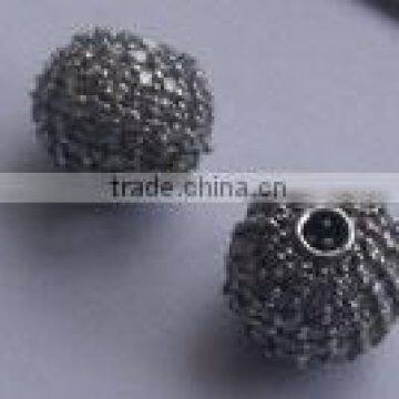 diamond pave Beads 10mm