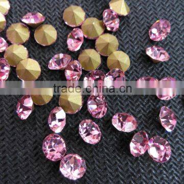 Sharp Bottom Nail Decor Rhinestone