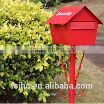 Foshan JHC-12115 Outdoor Post Mounted Mailbox/Decorative Letterbox/Standing Postbox