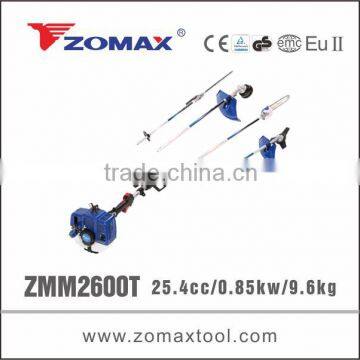 ZOMAX 26CC 0.85KW 4 in 1 multifunction garden tool set