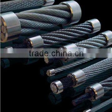 16mm Galvanized/Ungalvanized Steel Cable Wire Stainless steel wire rope Crimp 6x24 1x7,7x7,1x19,6x36,7x19,1x37,7x37