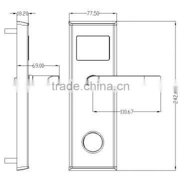 Hot Style Low Price Iron Panel Electric Remote Control Door Lock