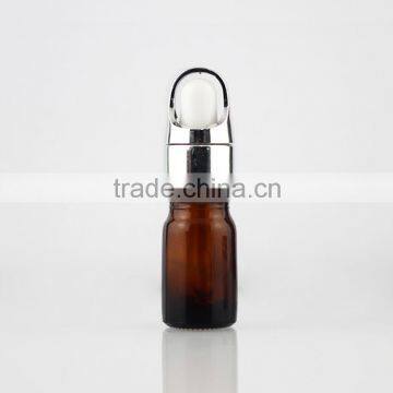 5-100 ml wholesale amber glass dropper bottles with aluminum cap for essential oil