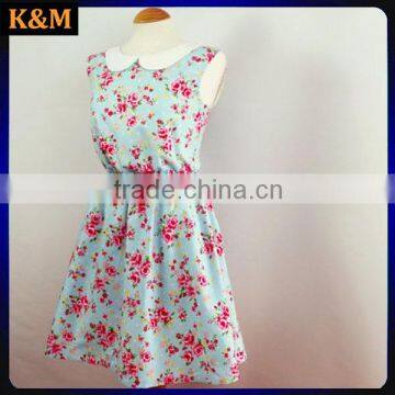 Floral Dress Peter Pan Collar Dress Summer Dress photo-2