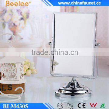 Beelee 8'' Fashionable Rectangle Brass 2 Face Cosmetic Mirror photo-2