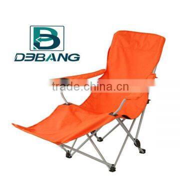 Adjustable Chair Back Folding Camping Chair With Footrest