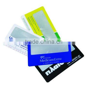 Popular plastic magnifier card