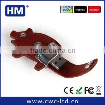 USB stick leather 2GB4GB8GB16GB FCC/CE/ROHS HM wholesale Custom Solution Leather USB flash drive LOGO embossing