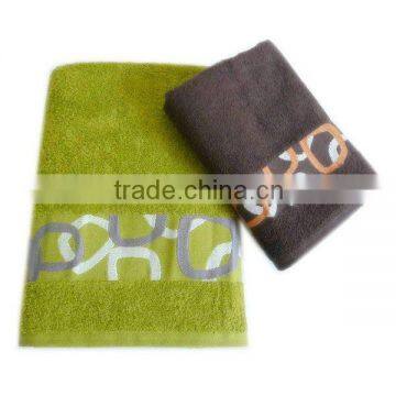 high quality yarn dyed cotton jacquard towel sets