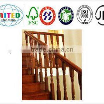 hot sale Red oak handrail roman round pillars Linyi Baiyi Wood