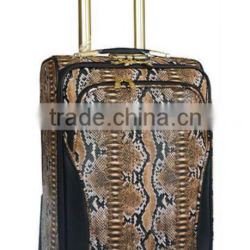 hot selling snake material travel luggage