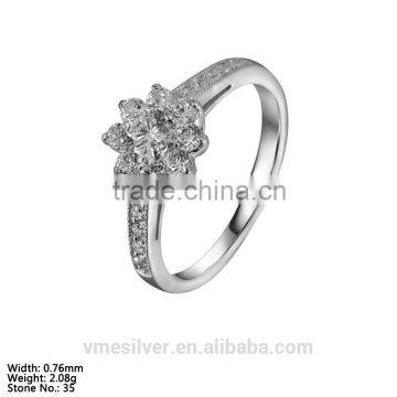 [RZH-0182] Clear CZ Ring Engagement Ring in 925 Sterling Silver Jewelry China Supplier