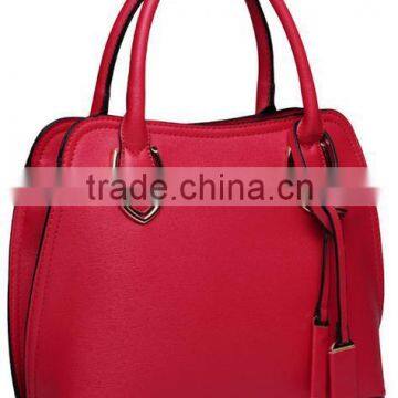 Spring Office Lady Solid Color Tote Bag Lady Attractive Leather Handbag photo-2