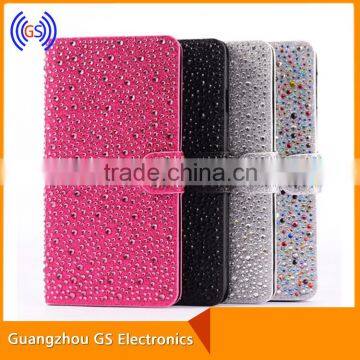 Glitter Diamond Case With Stand Leather Flip Cover For Samsung Galaxy J7