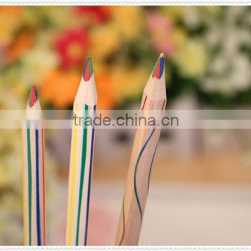 Suction card packing triangle color pencil Fashionable drawing pencil