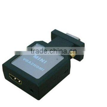 Hot sale low price high-quality mini VGA to HDMI converter connect PC to HDTV