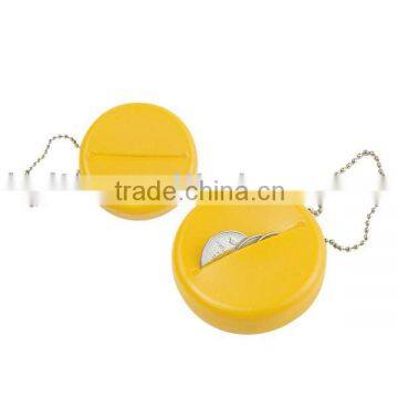 PVC material with keychain round shape coin holder