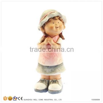 Hot Sale Modern Young Small Girl Decoration Garden Figures