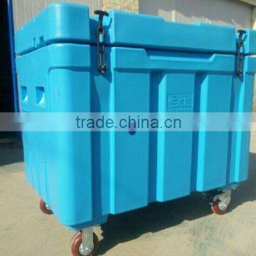 SCC 320L Dry ice moving container insulated dry ice bin/box