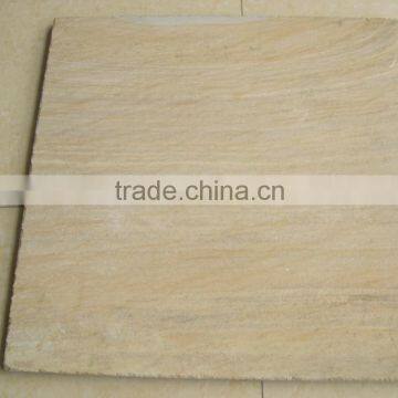 brushed yellow color sandstone for paving,sandstone slab,sandstone tiles