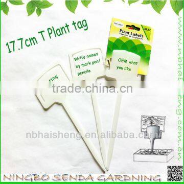 PP plastic 7 inch T type garden labels