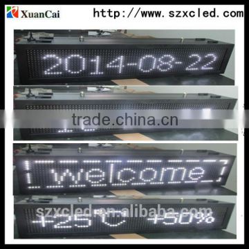 DIP LED advertising Screen/P10 Outdoor Rental LED Display shows time, date,temperature