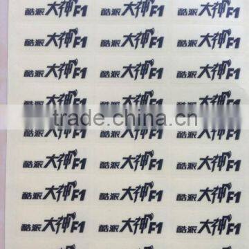 wholesales customized removable matte finishing transparent label sticker