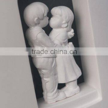 Creative modern plaster Sweet Lovers wall lamp