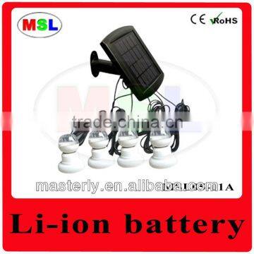 1.5W Solar panel light kits with 4 Bulbs