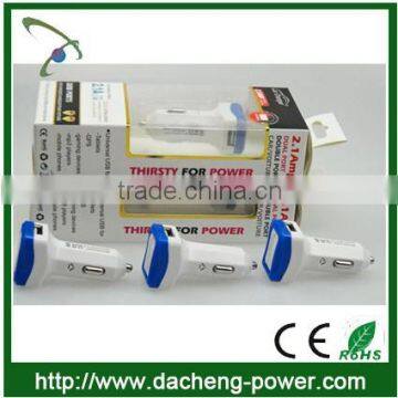 Best Design 5V 2.1A 3.1A Mini Usb Car Charger Adapter for Iphone Samsung