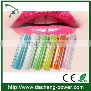 Newly design lipstick power bank lipstick 2600mah for gift market