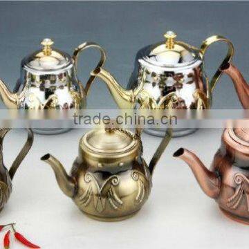 2015 DURABLE CLASSIC TURKISH STAINLESS STEEL TEA POT FOR RESTAURANT