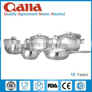 New design kitchen induction stainless steel apple shape casserole set