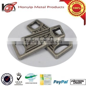 brand logo engraved metal puller zipper in GOOD quality