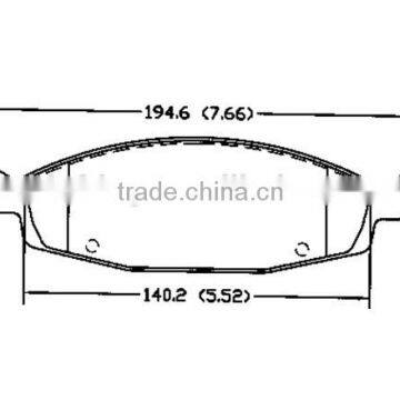 D790 05011969AA for JEEP auto parts brake pad of front