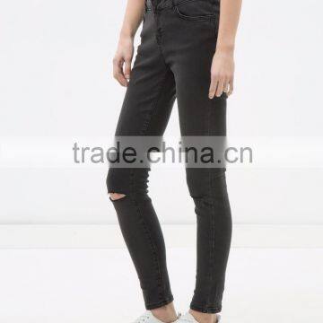 Beautiful Skinny and Ripped Denim Jeans for Ladies - Free Shipping Worldwide photo-2