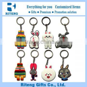 Promotional Cartoon PVC Keyring Wholesale