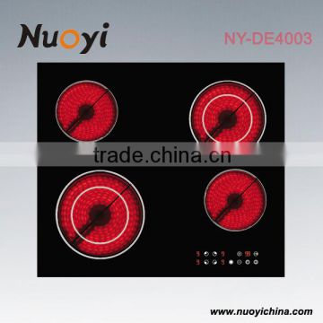 Table and built-in ceramic glass hob with timer small ceramic heating element