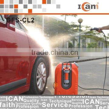 GFS-CL2-12V mini car wash machine with spray gun and rechargeable battery