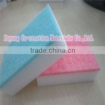 scouring pad with magic sponge melamine foam Nano sponge for cleaning